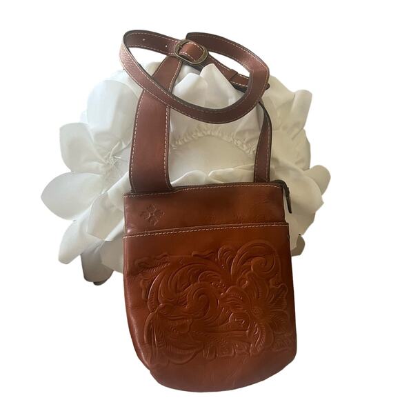 Patricia Nash Handbags - Patricia Nash Brown Leather Crossbody Bag Purse
